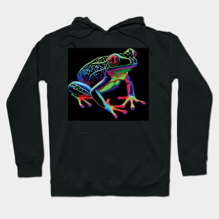 Neon Tree Frog Art Hoodie